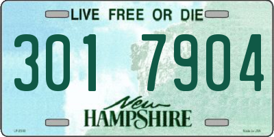 NH license plate 3017904