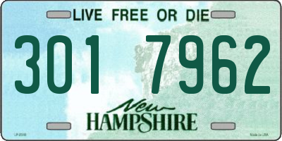 NH license plate 3017962