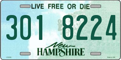 NH license plate 3018224
