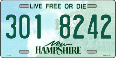 NH license plate 3018242