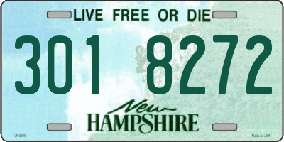 NH license plate 3018272