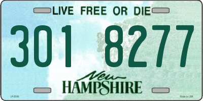 NH license plate 3018277