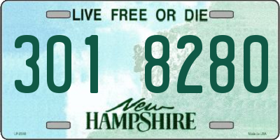 NH license plate 3018280