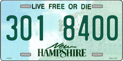 NH license plate 3018400