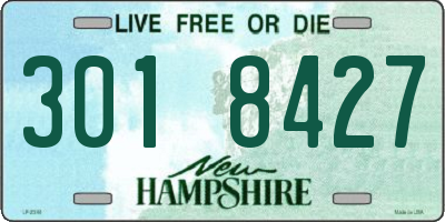 NH license plate 3018427
