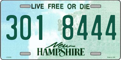 NH license plate 3018444