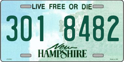 NH license plate 3018482