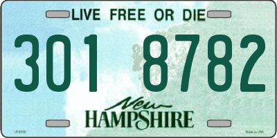 NH license plate 3018782