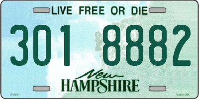 NH license plate 3018882