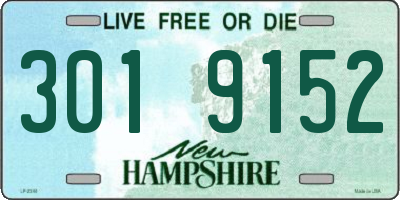 NH license plate 3019152