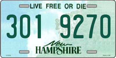 NH license plate 3019270