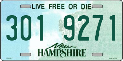 NH license plate 3019271