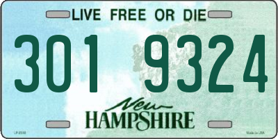 NH license plate 3019324