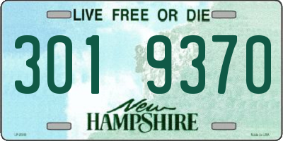 NH license plate 3019370