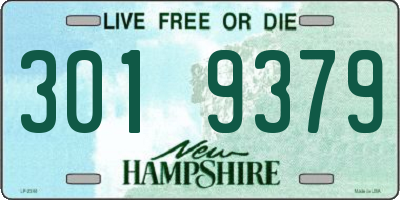 NH license plate 3019379