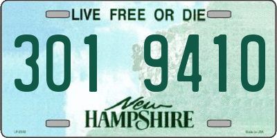 NH license plate 3019410