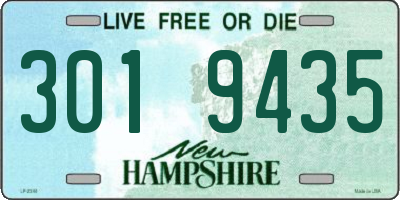 NH license plate 3019435