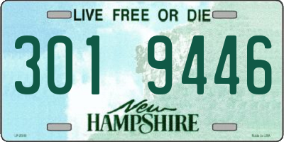 NH license plate 3019446