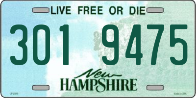 NH license plate 3019475
