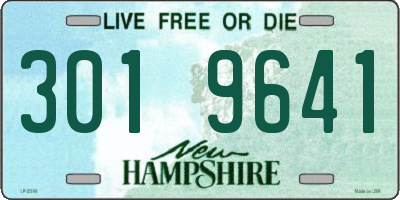 NH license plate 3019641