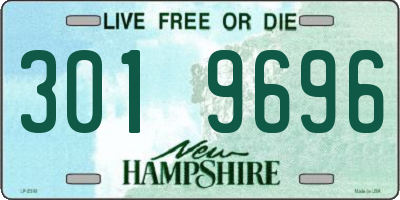 NH license plate 3019696