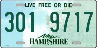 NH license plate 3019717
