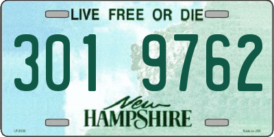 NH license plate 3019762