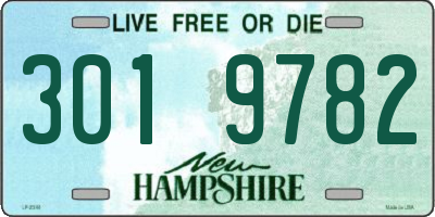 NH license plate 3019782