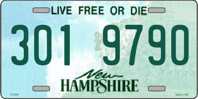NH license plate 3019790