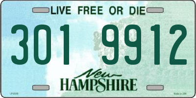 NH license plate 3019912