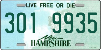 NH license plate 3019935