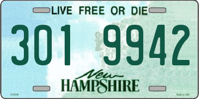 NH license plate 3019942