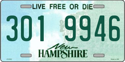 NH license plate 3019946