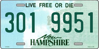 NH license plate 3019951