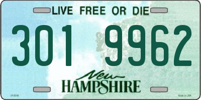 NH license plate 3019962
