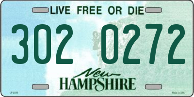NH license plate 3020272