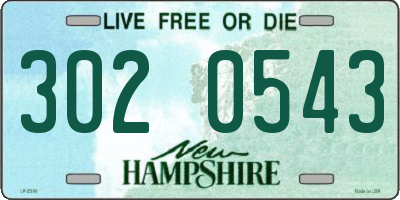 NH license plate 3020543