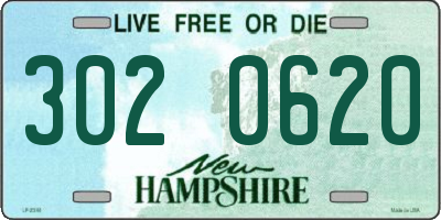 NH license plate 3020620