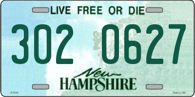 NH license plate 3020627
