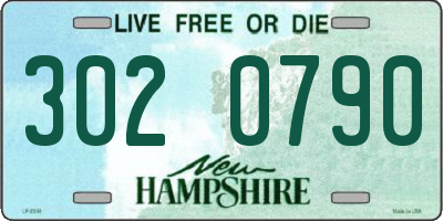 NH license plate 3020790