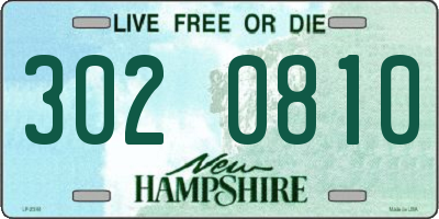 NH license plate 3020810