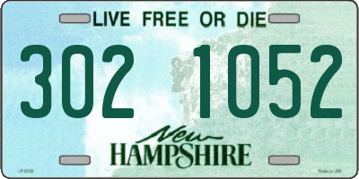 NH license plate 3021052