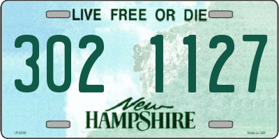 NH license plate 3021127
