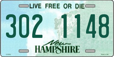 NH license plate 3021148