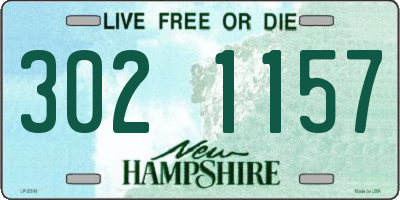 NH license plate 3021157