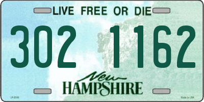 NH license plate 3021162