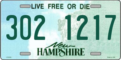 NH license plate 3021217