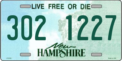 NH license plate 3021227
