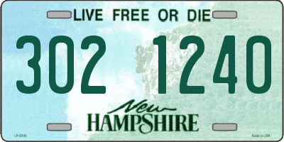 NH license plate 3021240