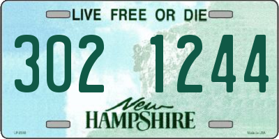 NH license plate 3021244